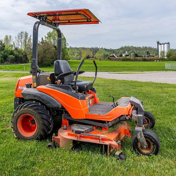 Universal Zero Turn Mower Canopy | ROPS 1.5”-3” | Robust Steel | Orange | Easy Install - Image 6