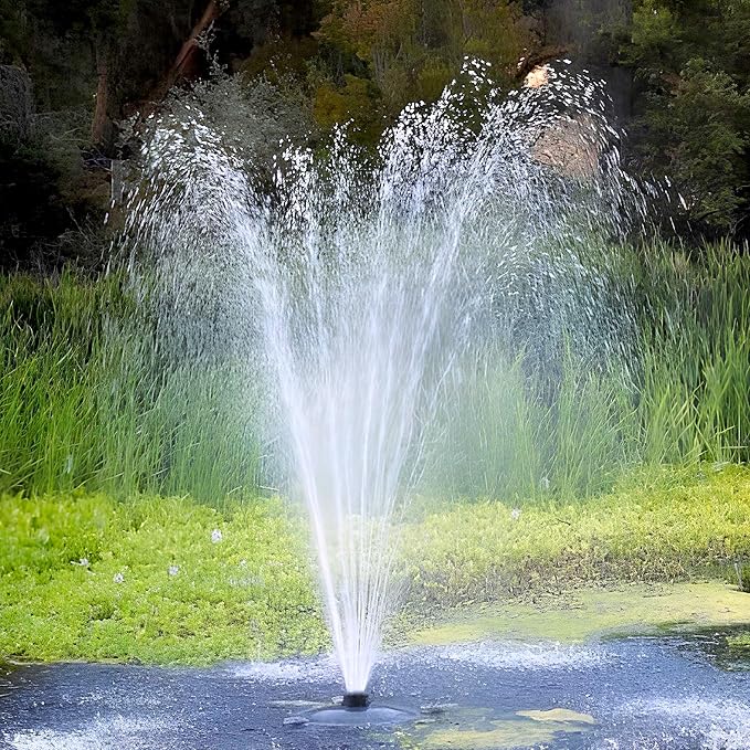 Custom Pro FT 14000 Floating Pond Fountain and Aerator Complete Kit with 14,000 GPH Pump, 100 Foot Power Cord, 3 Spray Styles | 100% US-Based Customer Service and Warranty