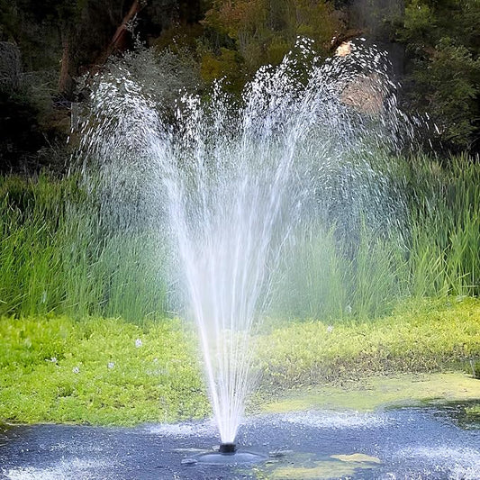 Custom Pro FT 14000 Floating Pond Fountain and Aerator Complete Kit with 14,000 GPH Pump, 100 Foot Power Cord, 3 Spray Styles | 100% US-Based Customer Service and Warranty