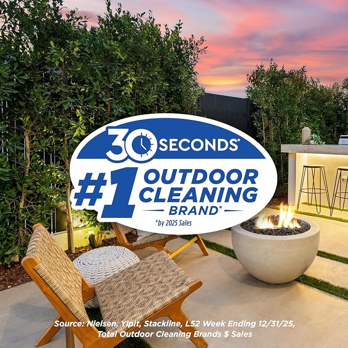 30 SECONDS Outdoor Cleaner 2 Pack with Hose End Sprayer - Cleans Stains from Algae, Mold and Mildew on Vinyl Siding, Deck, Patio, Brick and More - Image 9