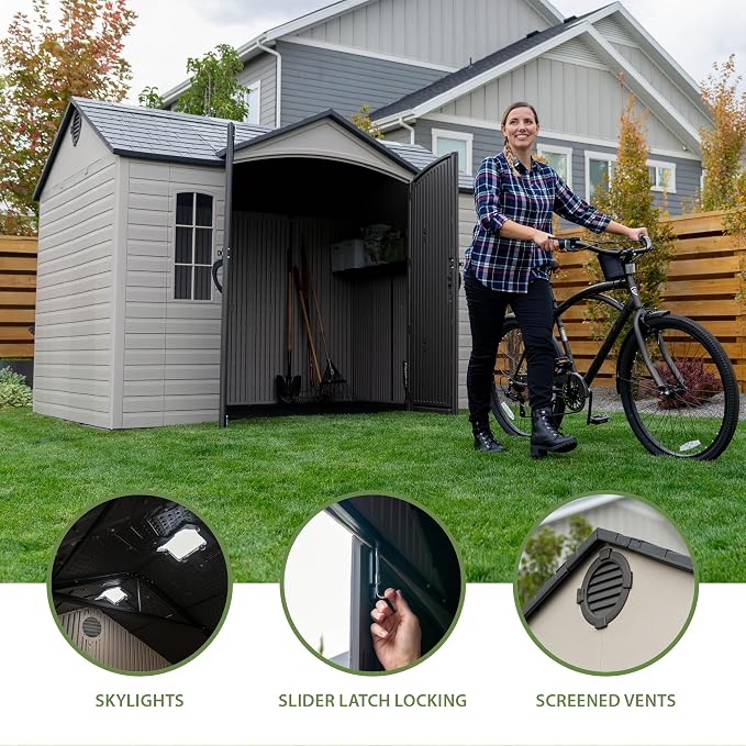 Lifetime Outdoor Storage Shed, 10 x 8 Foot - Image 2