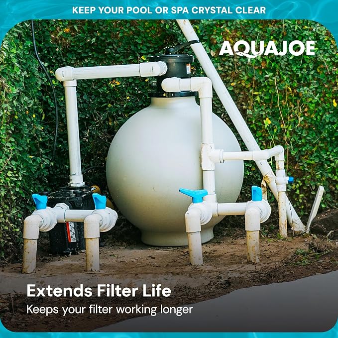 Aqua Joe Premium Pool and Spa Filter Sand, Natural Silica, 50 Lb Bag - Above Ground and Inground Swimming Pool System Accessory for Care, Cleaning, and Maintenance, FLTSAND50 - Image 8