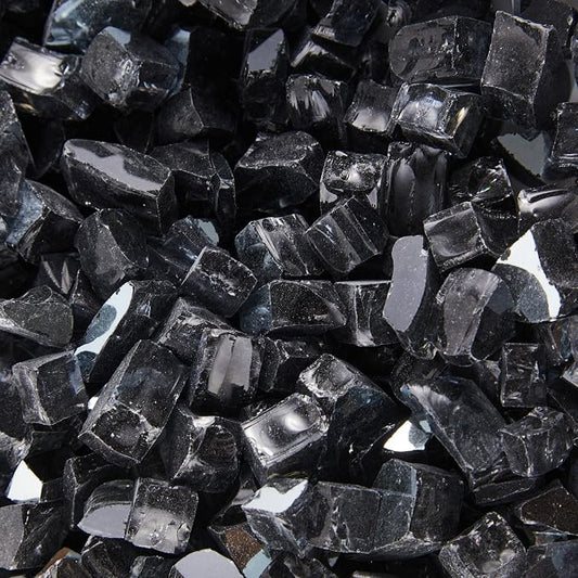 HeatPro Fir Pit Glass,Black Reflective by WOHomeFurniture