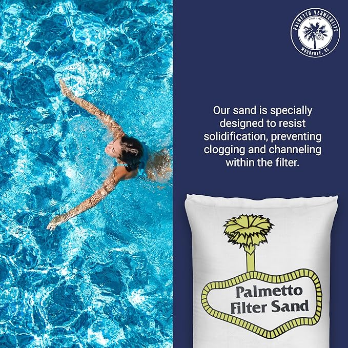 Swimming Pool Filter Sand for Above Ground and Inground Pools, Natural Silica, 50 Lb Bag - Residential and Commercial Pool System Accessories - Supplies for Cleaning and Maintenance - Image 4