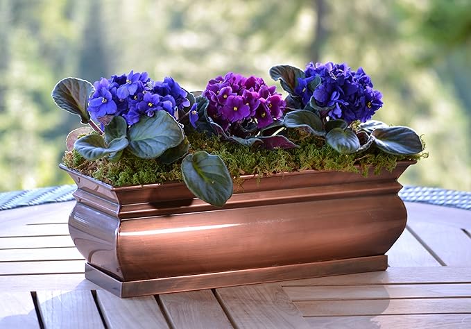 H Potter Herb Planter Pots Succulent Window Box Rectangular Indoor Outdoor Flower Garden Planters Dimensions 16 x 6 x 5.75 Inches (2)