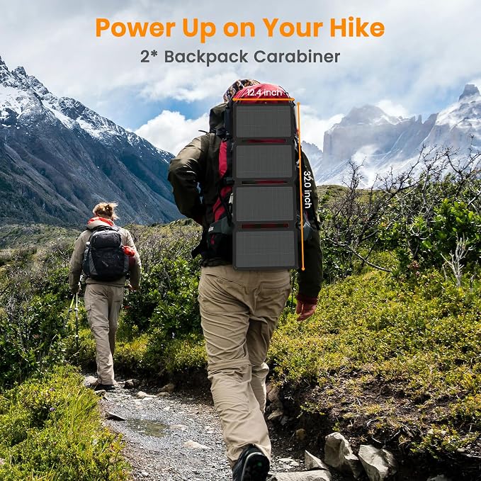 FlexSolar 30W Portable Solar Panel Chargers QC3.0 18W USB-A USB-C Output Foldable Small Power Emergency ETFE Panels IP67 Waterproof Camping Backpacking Hiking for Cell Phone Power Banks Flashlight - Image 7