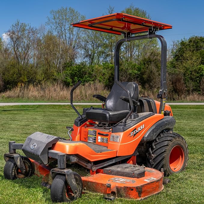 Universal Zero Turn Mower Canopy | ROPS 1.5”-3” | Robust Steel | Orange | Easy Install - Image 7
