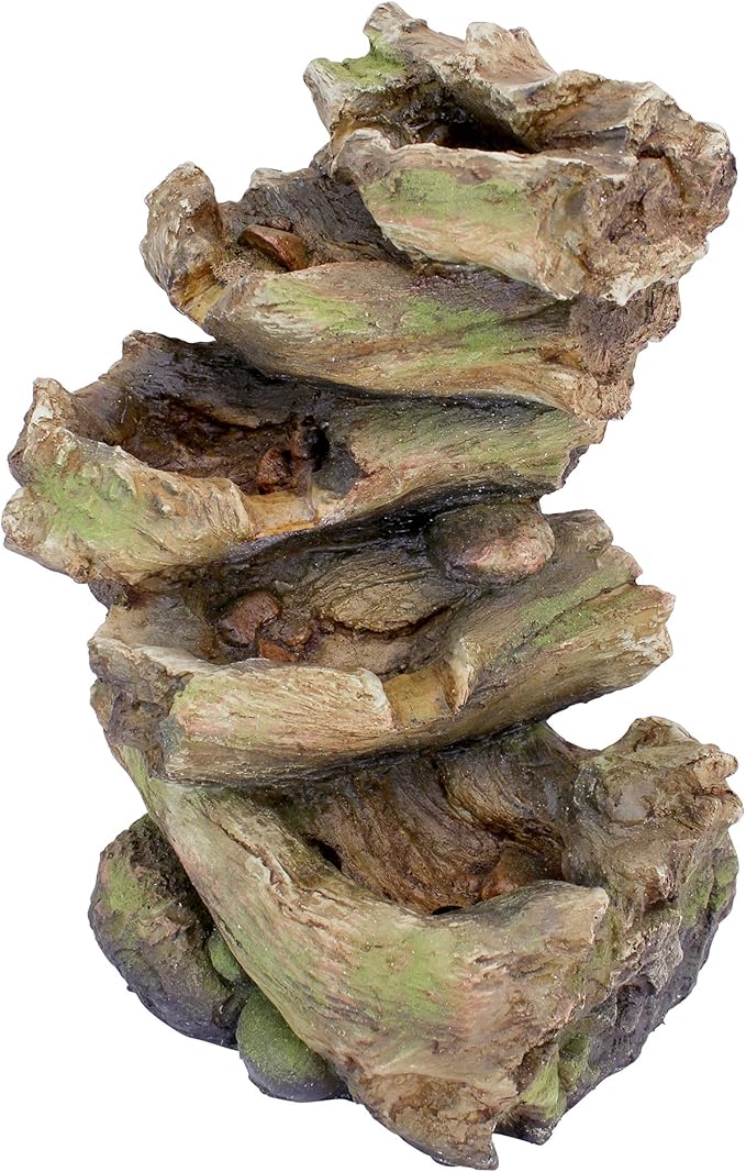 Design Toscano Mesquite Falls Illuminated Garden Fountain, 12.5 x 10 x 17.5