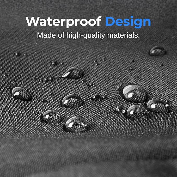 SereneLife Patio Heater Cover Bag - Heavy-Duty, UV Resistant, Waterproof Polypropylene & Polyurethane, Tear Resistant, Easy On/Off, Dustproof, Fits SereneLife Patio Heater Model SLOHT28 (Black)