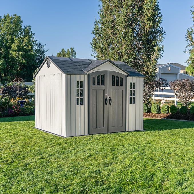 Lifetime Outdoor Storage Shed, 10 x 8 Foot, Gray - Image 7