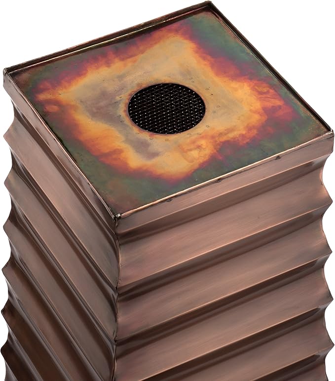 H Potter Tall Copper Planter 36 Inch – Large Outdoor Indoor Entryway Planter, Stainless Steel Antique Copper Finish, Decorative Porch Patio Flower Pot