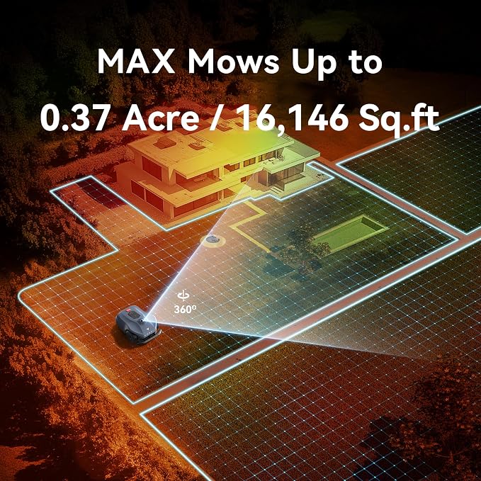 Neomow X LE Robot Lawn Mower Perimeter Wire Free for 0.37 Acre 3D LiDAR SLAM+Vision Mapping Robotic Lawnmower with 4G, No RTK Station Required, AI Accurate Obstacle Avoidance, App Control, Anti-Theft - Image 3
