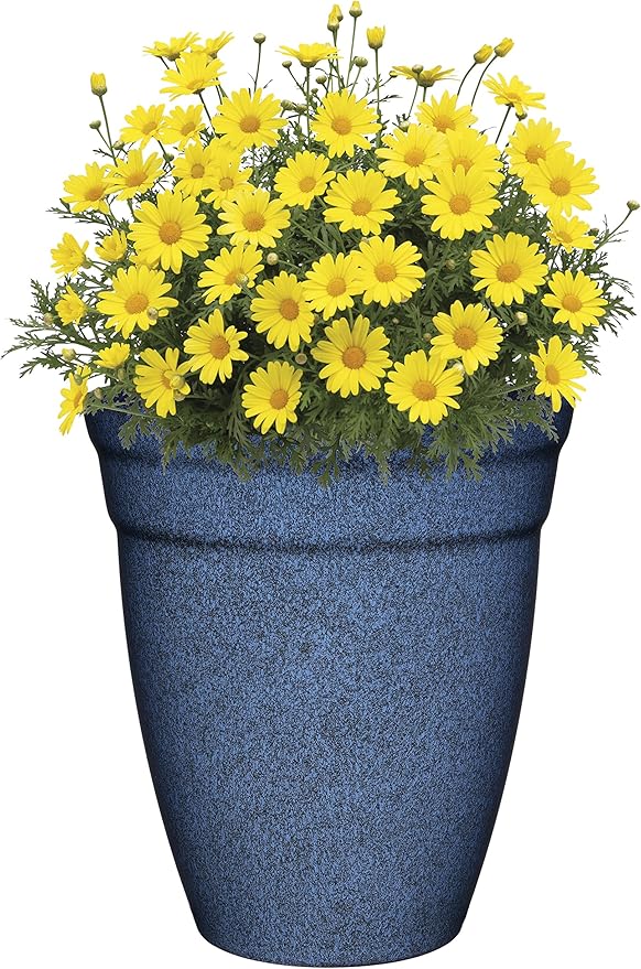 Classic Home and Garden Premiere Collection Planter, Allaire 12", Indigo